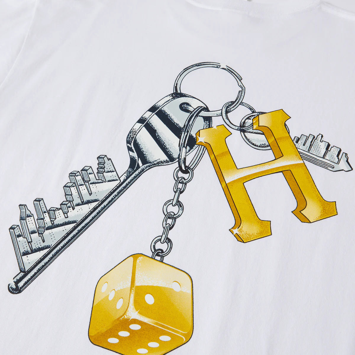 Huf Keys To The City Tee - White
