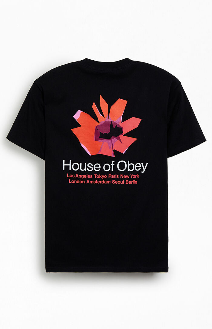 OBEY House Of Floral Tee - Black