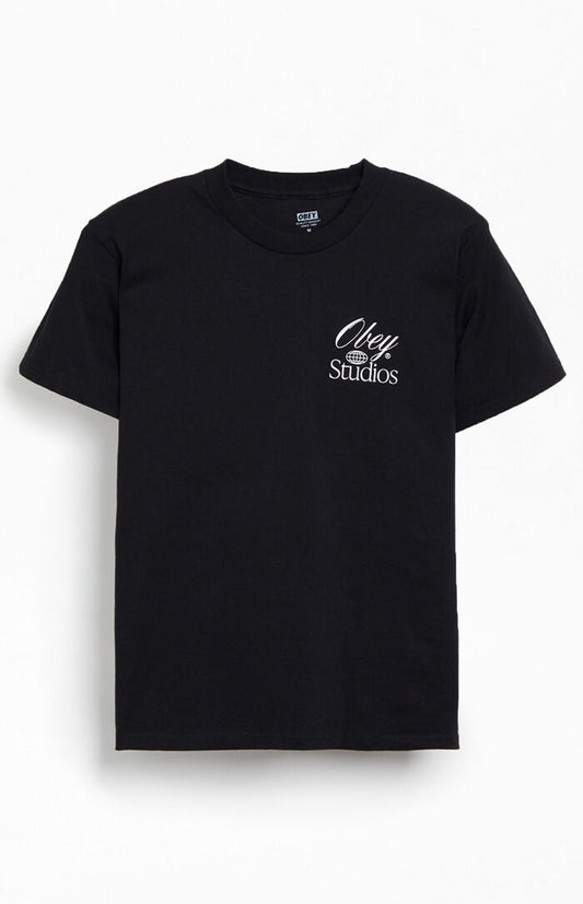 OBEY Studios Worlwide Tee - Black