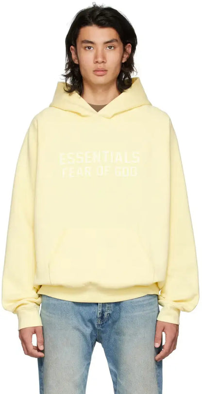 Fear Of God Essentials Raglan Hoodie - Yellow