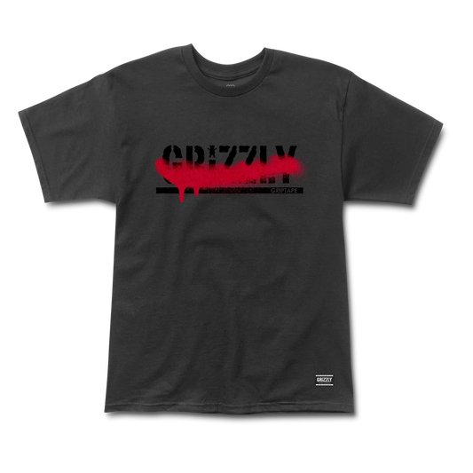 Grizzly Crossed Tee - Black