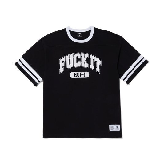 HUF FUCK IT FOOTBALL SHIRT -BLACK