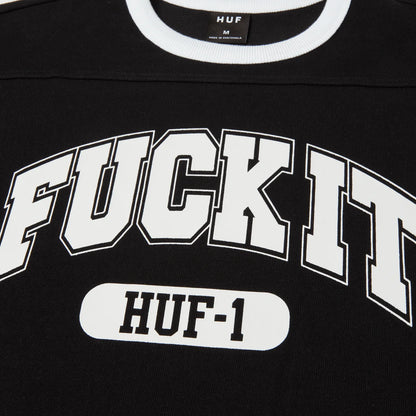 HUF FUCK IT FOOTBALL SHIRT -BLACK