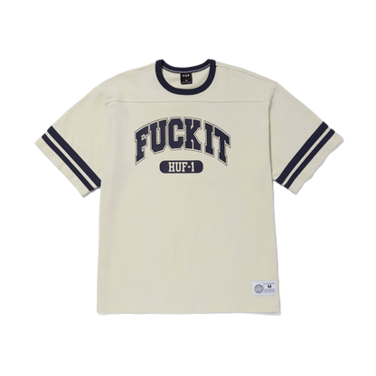 HUF FUCK IT FOOTBALL SHIRT - IVORY