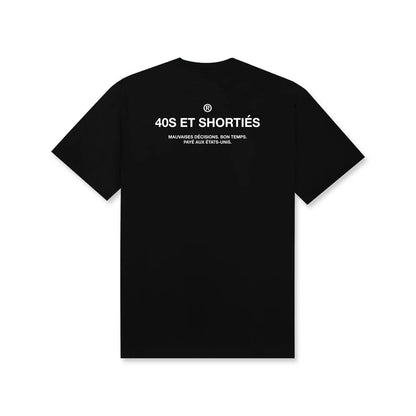 40s French General Logo Tee - Black