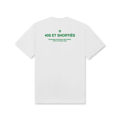 40s French General Logo Tee - White