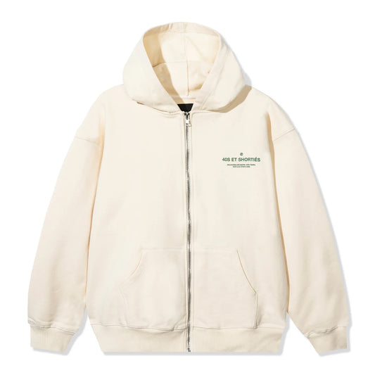 40s French General Zip Hoodie - Cream