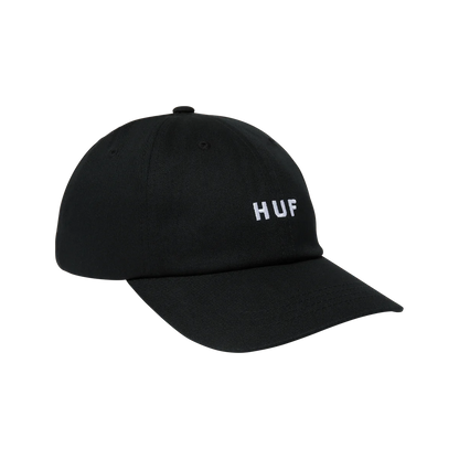 HUF SET OG CV 6 PANEL HAT - BLACK