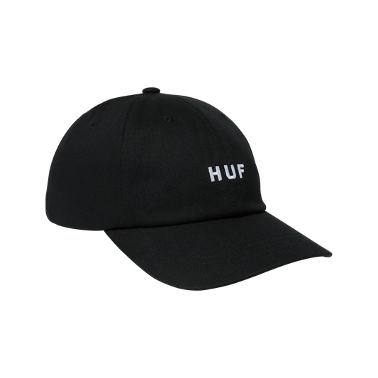 HUF SET OG CV 6 PANEL HAT - BLACK