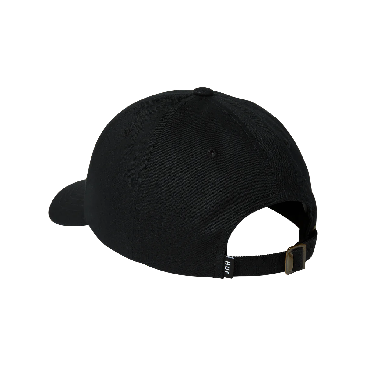 HUF SET OG CV 6 PANEL HAT - BLACK