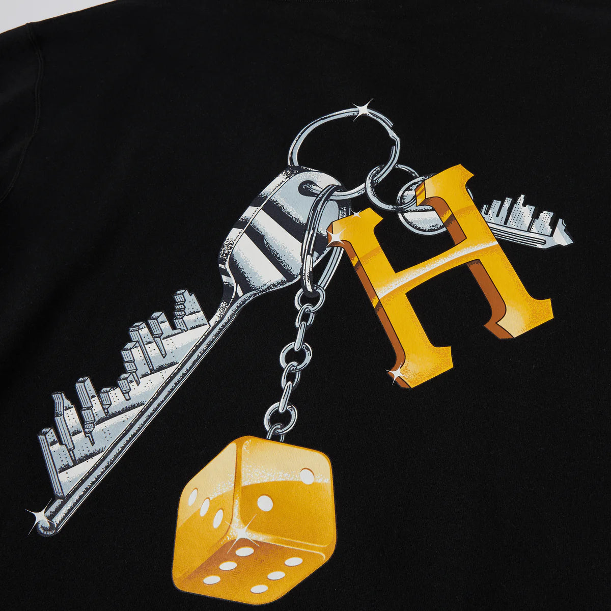 HUF Keys To The City Hoodie - Black