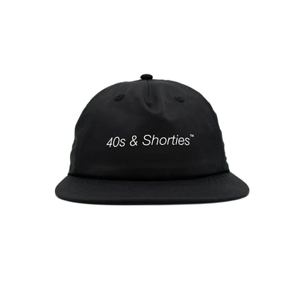 40s Slim Text Logo Hat - Black