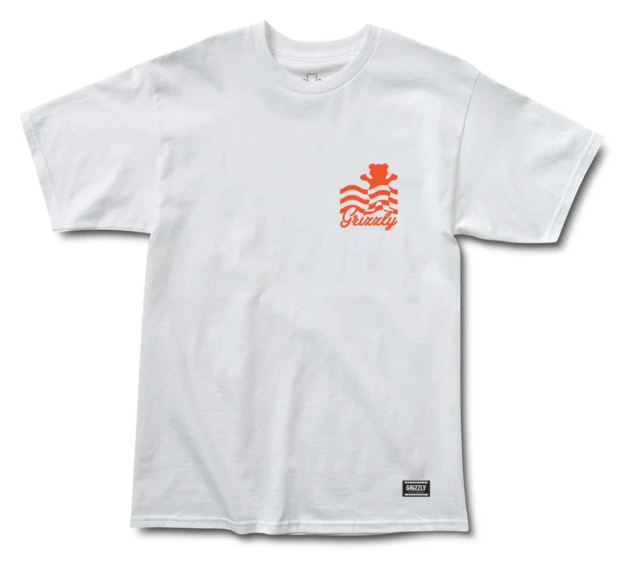 Grizzly Wavy Tee - White