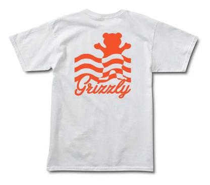 Grizzly Wavy Tee - White