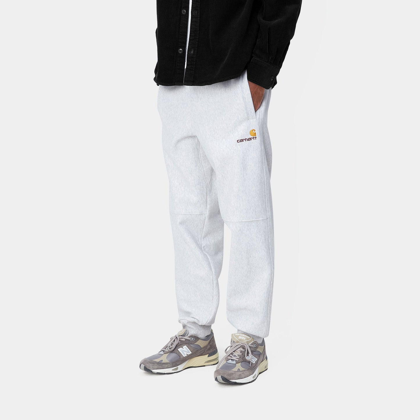 Carhartt WIP Pocket Sweat Pants - Ash Heather