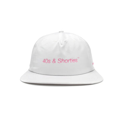 40s Slim Text Logo Hat - White