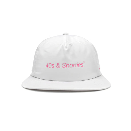 40s Slim Text Logo Hat - White